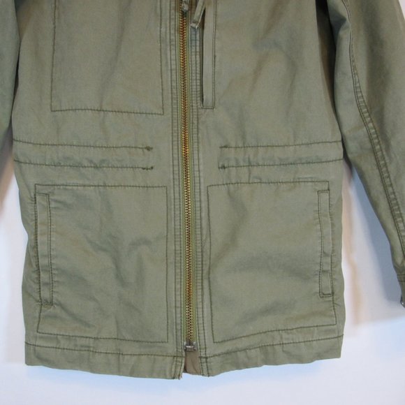 Madewell Military Olive Green Anorak Drawstring Waist Zip Up Jacket Coat… - Picture 5 of 7